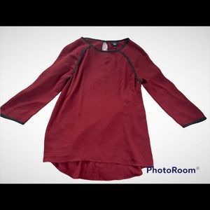 Burgundy blouse